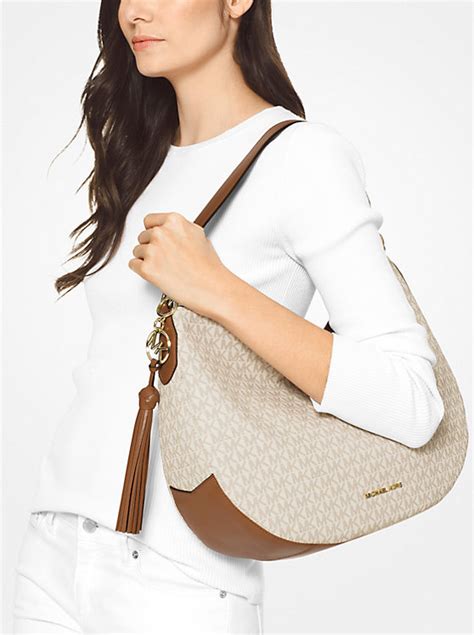 michael kors brooke|Brooke Large Logo Shoulder Bag.